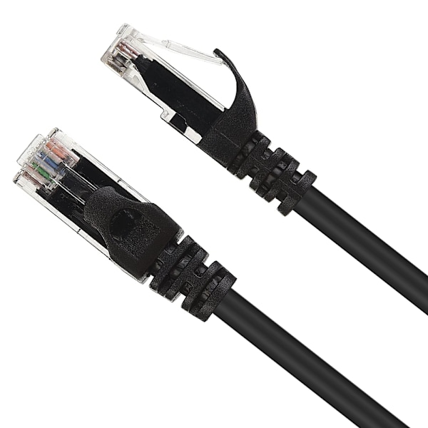 Cat6 Ethernet Kabel Gigabit Fladt Netværks LAN Kabel med Kabelclips Snagless Rj45 Konnektorer til Computer/Modem/Router/X-Box Hurtigere End Cat5e/Cat5