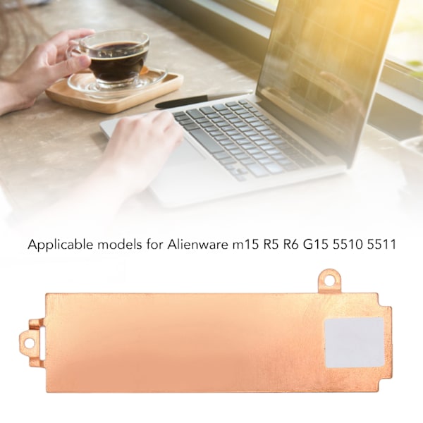 M.2 2280 SSD Køleplade Dæksel med Beslag til Alienware M15 R5 R6 G15 5510 5511 Aluminium Legering Harddisk Køleplade Dæksel