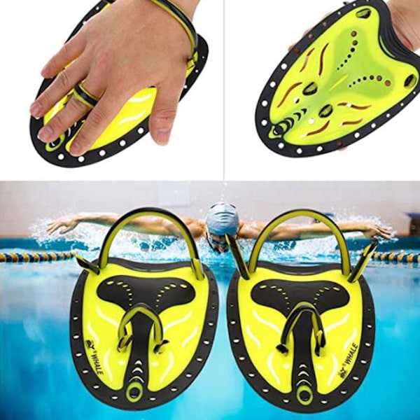 Handpaddlar Simpaddlar för Träning, Barn Simning Handpaddlar 1 Par Handträning Simning Dykning Handfenor Paddling Simhud Träning