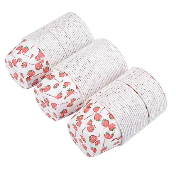 100 STK Mini Cupcake Forme Papir Runde Kagebageforme Muffin Cases Hjemmefest Bryllup