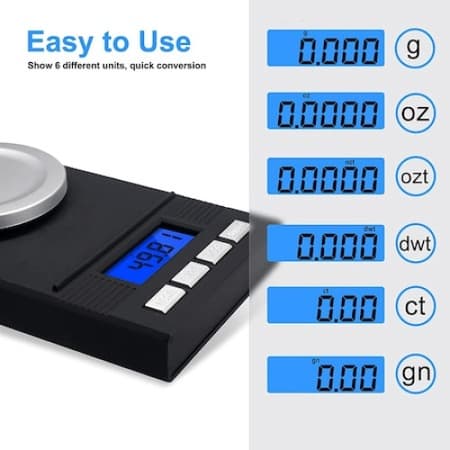 Præcisionsvægt, Sort, 50g x 0,001g