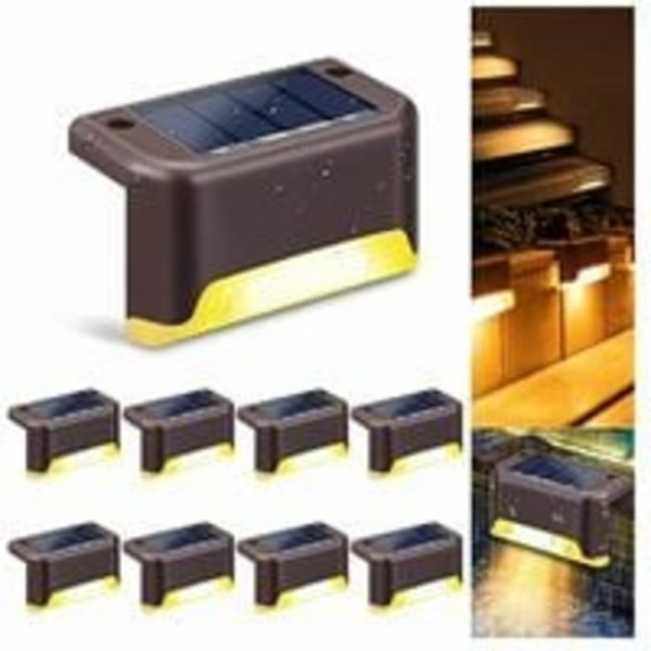 Solar Hegnslys d Have Solar Lys udendørs trappe hegn dæk vandtæt dekoration