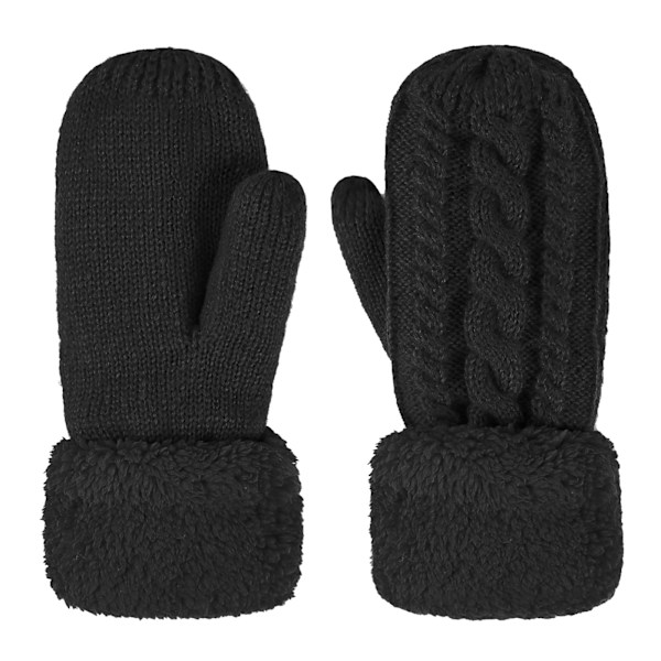 Supertjocka stickade handskar dam flickor vantar vinterhandskar vantar sporthandskar