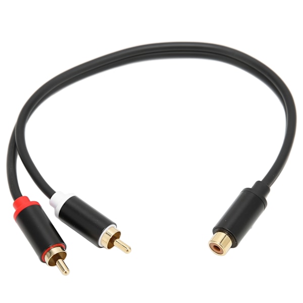 2 stk. RCA hun til 2 RCA han Y-kabel subwoofer forgyldt dobbelt RCA han adapter til CD-afspillere forstærkere TV