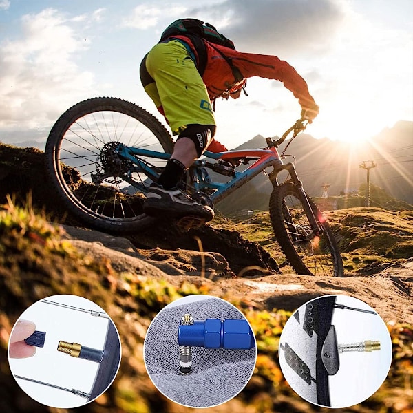 Däckventilsadapter Ventilkärna Cykel Kit Presta Ventiltillbehör användbart praktiskt