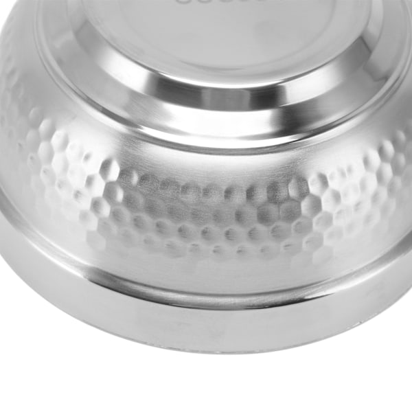 Rostfritt stål skål 2 lager Rostfri termisk isolering för ris soppa kök bestick 14cm diamanttyp