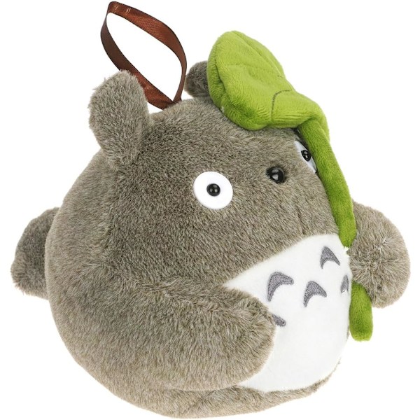 20 CM Totoro med Lotusblad Blødt Legetøj Grå