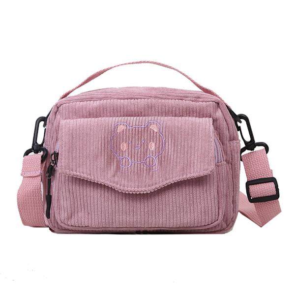 Crossbody Taske Sød Tegnebog Crossbody Taske Corduroy Pung