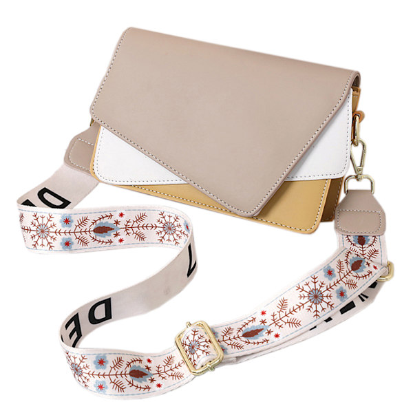 Trendig och snygg liten väska för kvinnor, ny allroundväska med bred rem, crossbody-väska, enkel axelväska