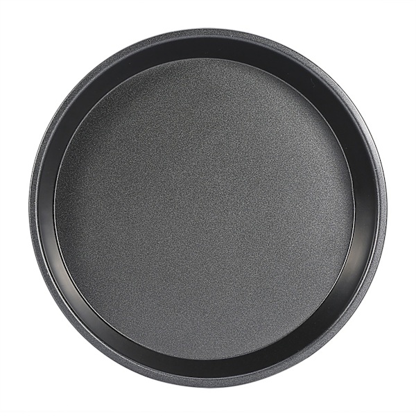 23 cm Non-stick rund pizzapande i kulstofstål, mikrobølgeovn, bageforme, tærteform