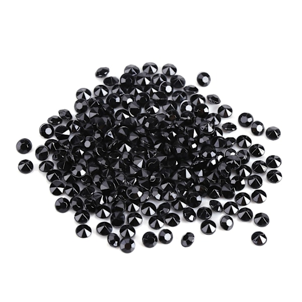 1000 stk./pose 4 mm klare akrylperler vasefyld bryllupsfest dekoration DIY tilbehør sort