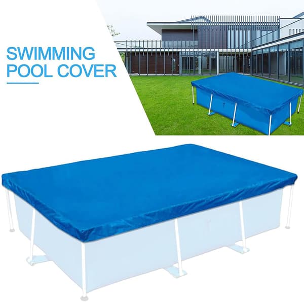 Swimmingpoolafdækning 4x2.11m, Rektangulær swimmingpool bobleafdækning, Rektangulær swimmingpoolafdækning, Bobleafdækning til rørformede swimmingpools, Regn