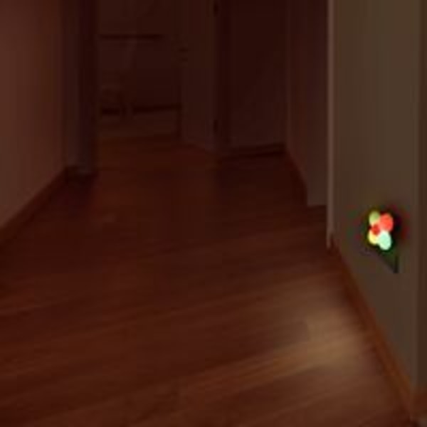 LED Elektrisk Stikkontakt Natlampe med Skumringssensor, Sæt med 2 Farverige Blomster Væglamper, LED Natlampe til Nyfødt Amning, Baby Stikkontakt