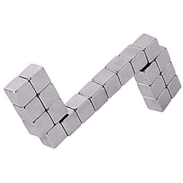 Neodymium Super Magnets Cube 5 x 5 x 5 mm [125 stycken] Mycket starka magneter för magnetiska glasbrädor, magnettavla, whiteboard,