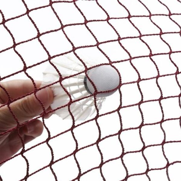 Badmintonnät för inomhus- och utomhusbruk - Nylon - 610 x 76 cm - Röd