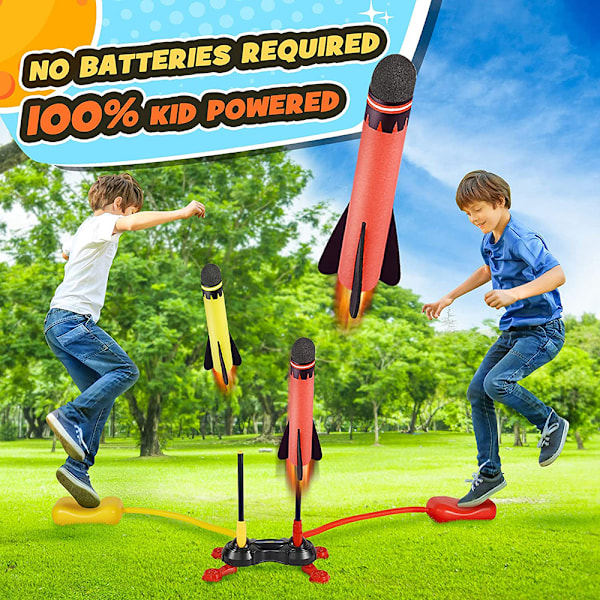 Anginne Rocket Air Pressure, Utomhusleksaker för Barn - Presenter till Pojkar Flickor