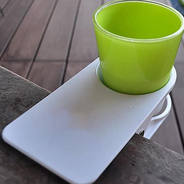 Kreativ vattenkopphållare drickskopp för hem, kontor, bord, skrivbord, med stort klämma, för vatten, drycker, läsk och kaffe