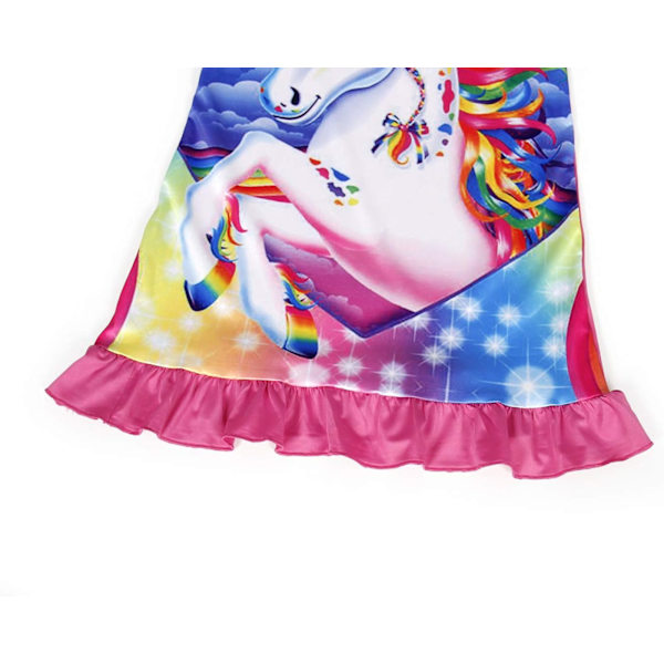 Tyttöjen yöpaidat Unicorn-yöpaidat lyhythihaiset lasten pyjamat yöpaita