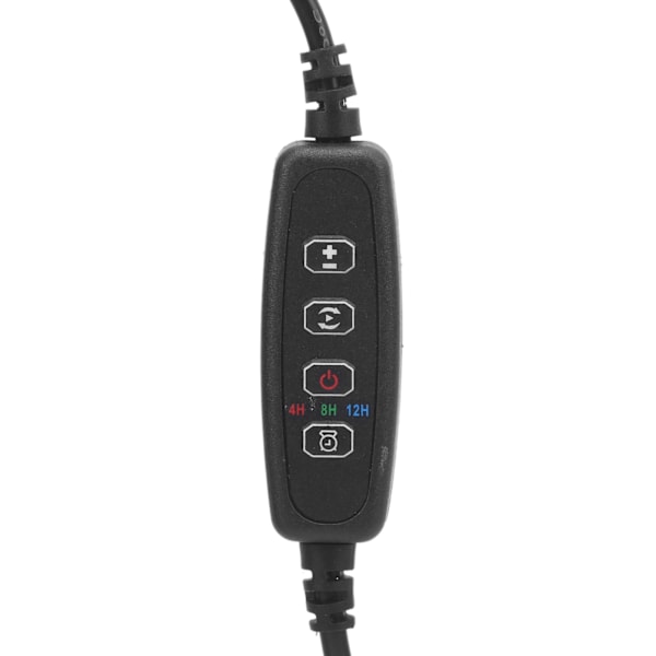 Akvarielys Vanntett Akvariumbelysning med LED-lys 3 Moduser Dimbar 100‑240VEU Plugg 38CM