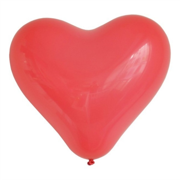 Latexballonger Hjärta Röd 10-pack