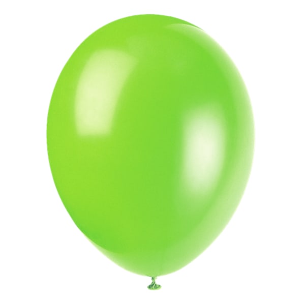 Ballonger i latex 10-pack, Ljusgrön