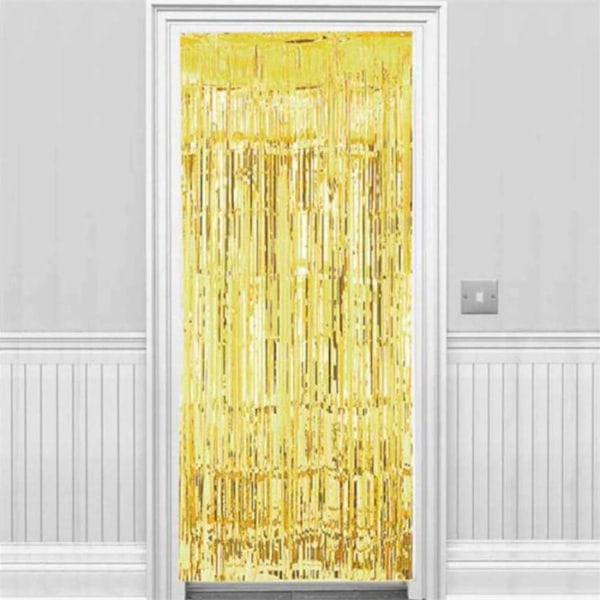 10st x guld dörrdraperi