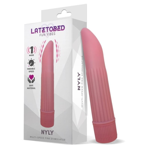 LateToBed Nyly Multispeed Vibrator - Rosa 13,5cm Ø2,5cm Rosa