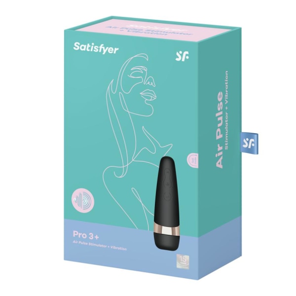 Satisfyer Pro 3+ Vibration Edition Svart