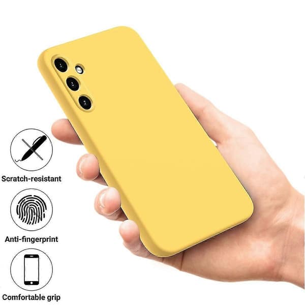 Flydende silikonecover til Samsung Galaxy A55 5G Yellow