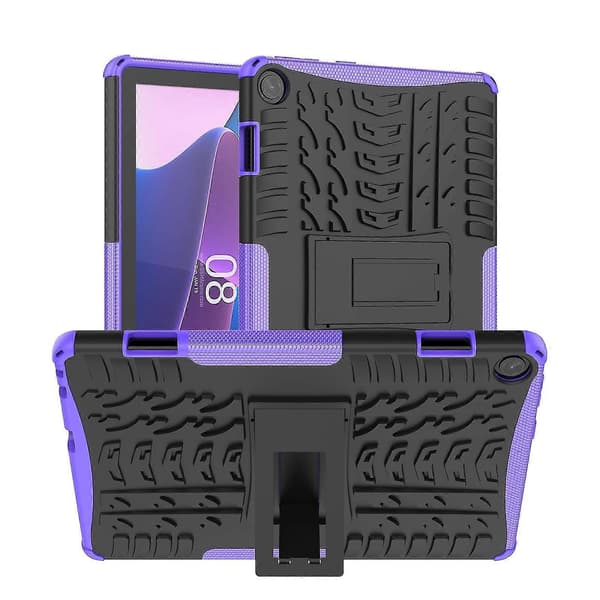 Dekktekstur TPU+PC-deksel til Lenovo Tab M10 3. generasjon Mavi Purple