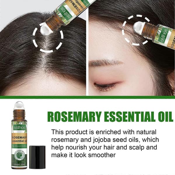3 st 10 ml rosmarin hårvårdsroller, förebygger håravfall, stärker håret 30ml