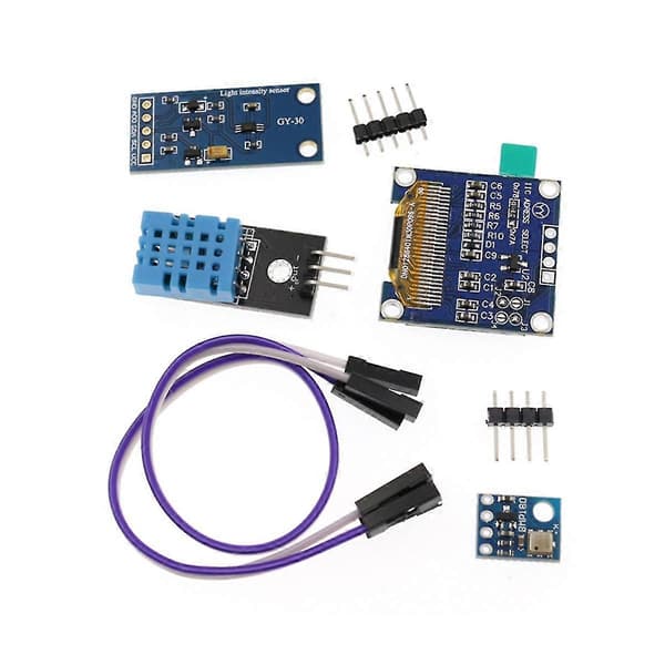 Værstasjonssett Fuktighet og Miljø Bmp180 Trykksensor Esp8266