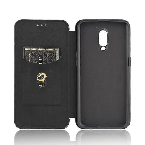 Karbonfiber Leather Case for OnePlus 6T Black