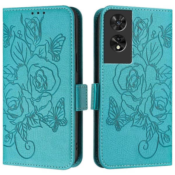 RFID-läderfodral för TCL 505 Light Blue