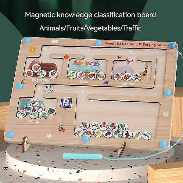 Kunnskapsklassifiseringsbrett Magnetisk Labyrint Treleke