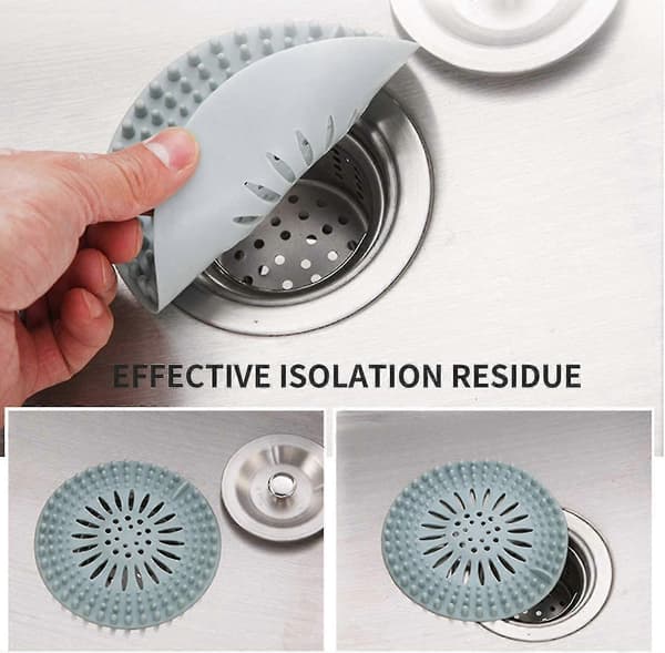 Dusjbrønndeksel, silikonrør Hårfanger Stopp Baderom