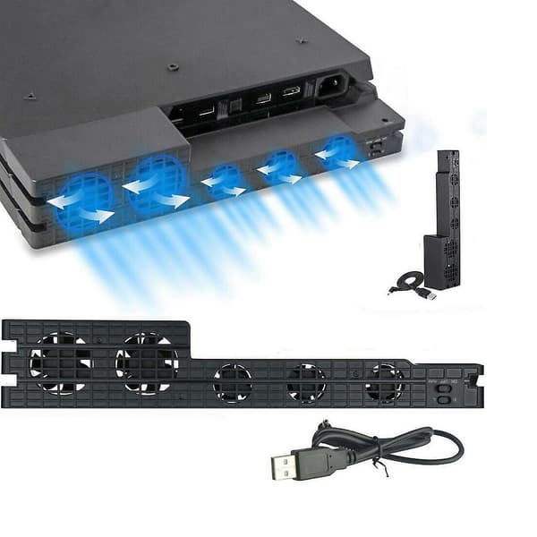 Stativ til Sony Playstation Play Station Ps4 Pro med køleventilator til spilkonsollen