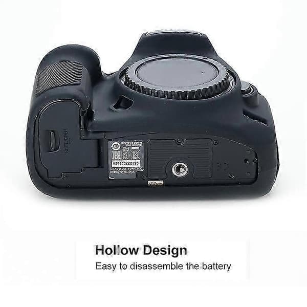 BlackSoft Silikonebeskyttelsesetui til Canon EOS 7D Mark II