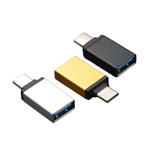 Hurtig USB til USB-C Adapter - Metalliske Farver 4 Guld