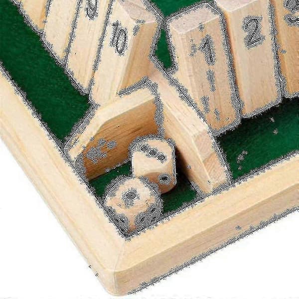 Træbrætspil, 4 spillere Shut The Box terningespil