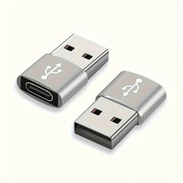 Nopea USB-C–USB-sovitin – Metalliset värit 4 Grå