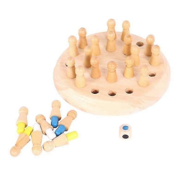 Schack Träspel Festpinne Dambräde Pusselmatch