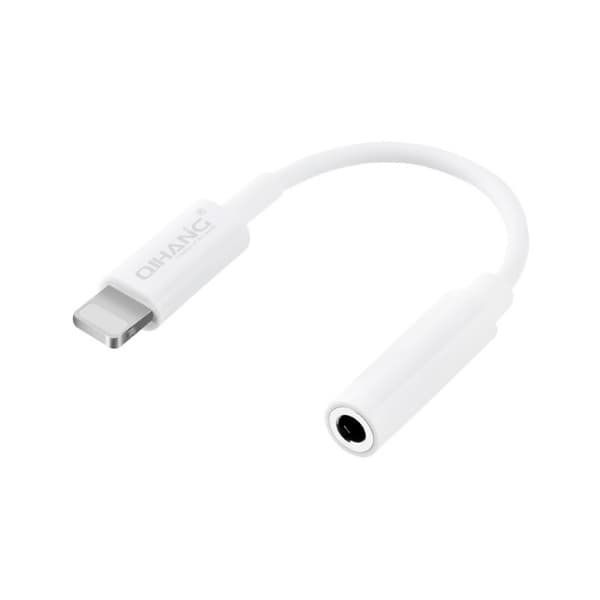 Lightning til AUX Adapter - Mikrofonkompatibel - Hvit 32 2-Pack