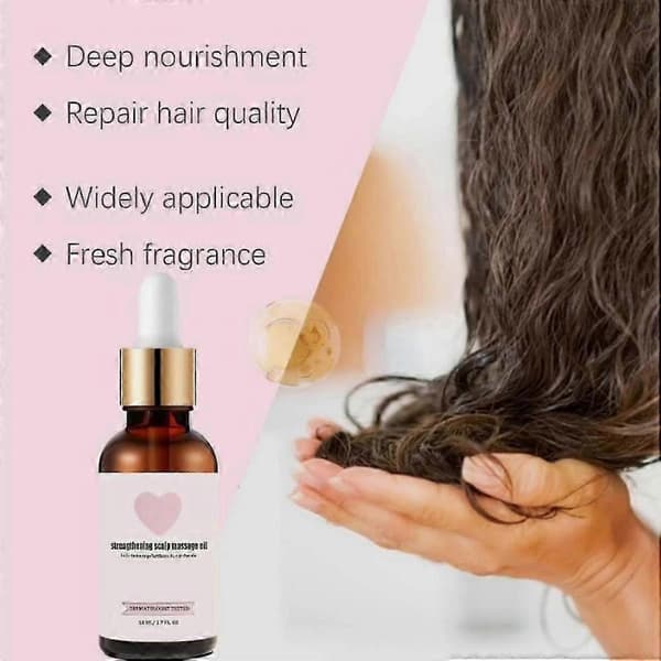 Hårbottenmassageolja för hårväxt 50ml Golab Beauty Stärkande Närande