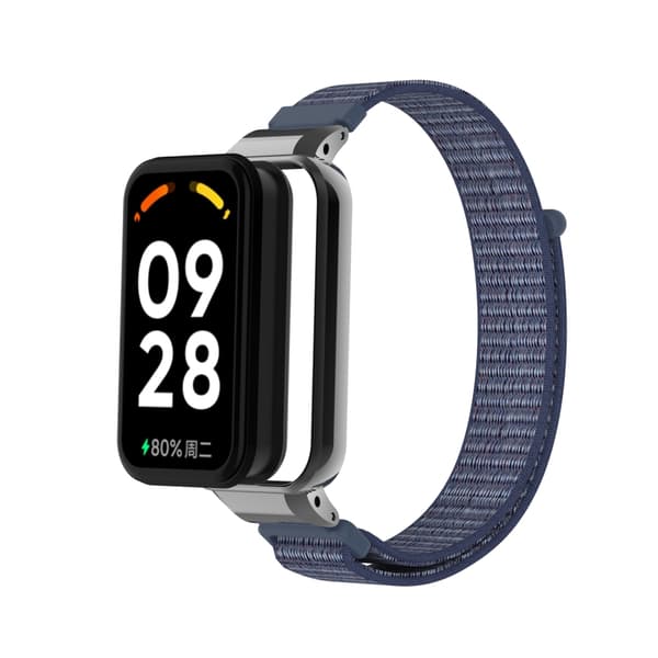 Nylon urrem til Xiaomi Redmi Band 2/8 Active Dark blue