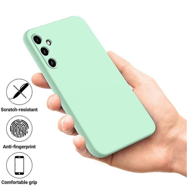 Flydende silikonecover til Samsung Galaxy A55 5G Green