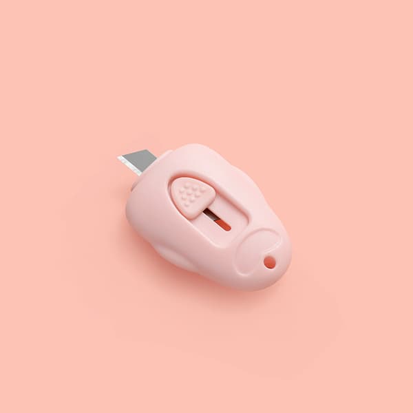 Minikniv med nyckelringshål Rosa