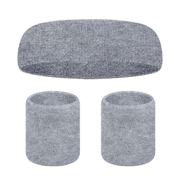 Svettbåndsett, 3 deler Grey