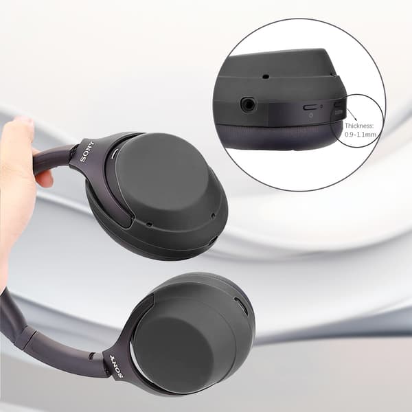Øreputer, deksler og pute til hodebånd for Sony WH-1000XM3/4 Black