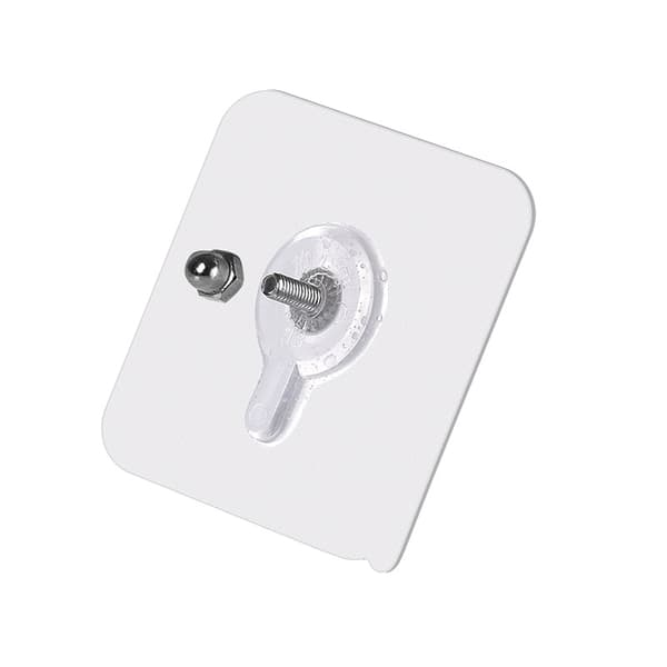 Itseliimautuva ruuvi seinäkiinnitykseen 8 kpl Läpinäkyvä Transparent 12 mm